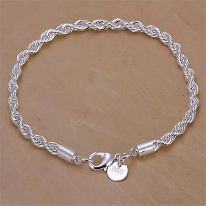 925 Sterling Silver Bracelet Woman Vintage Luxury Original Jewelry Accessories Fashion Designer Party Wedding Jewelry Gifts 2025