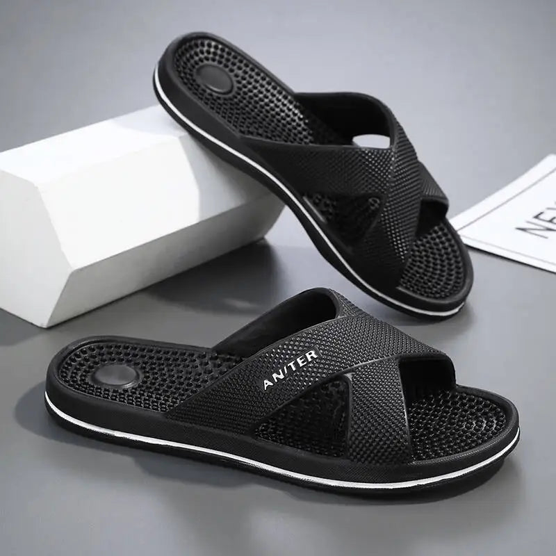 Slippers Men Summer Sandals Women Men Fashion Slippers Beach Sandals Slipper Anti-slip High Quality Casual Bedroom Shoes 39-48