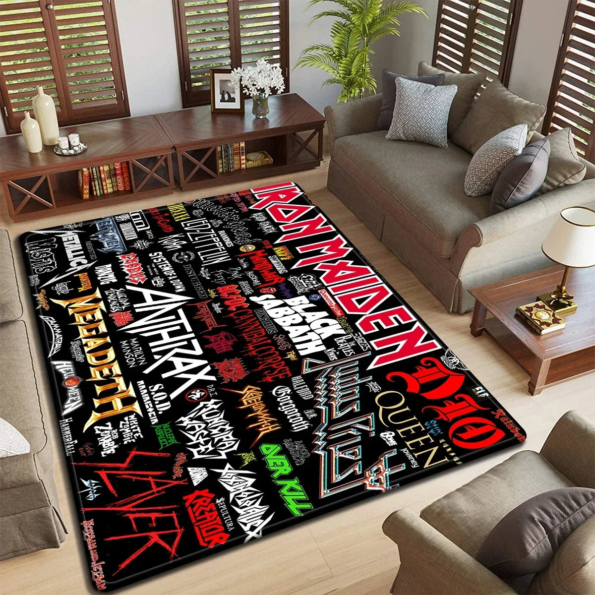 Band logo Music Rock and Roll logo Pattern Carpet Kitchen Mat Doormat Bedroom FloorDecoration LivingRoom Bathroom Anti-slip Rug