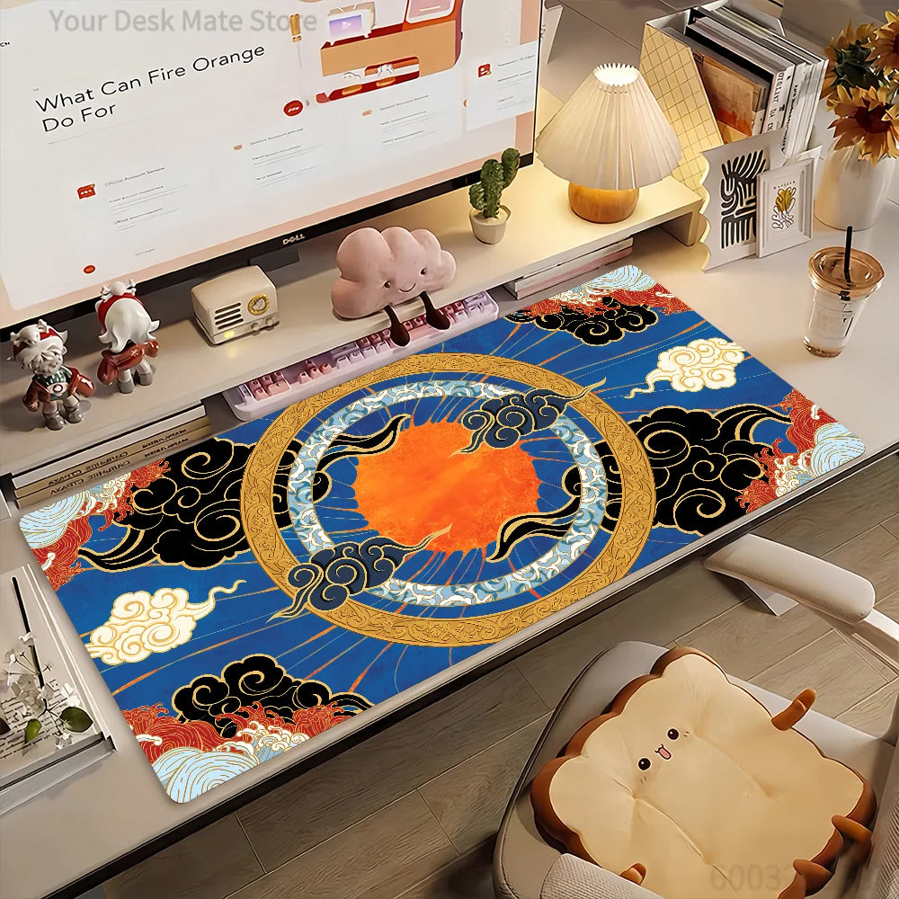 Art Amaterasu Mouse Pad Non-slip Rubber Gamer Balance Computer Mat Decoracion Deskmat Laptop Office Large