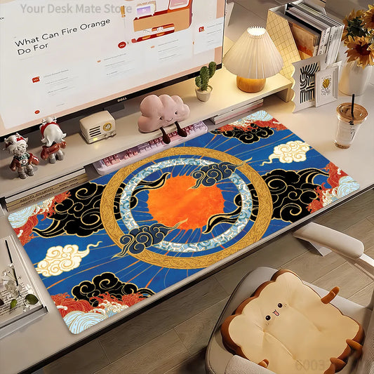 Art Amaterasu Mouse Pad Non-slip Rubber Gamer Balance Computer Mat Decoracion Deskmat Laptop Office Large