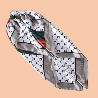 1PC Women's Summer Beach Accessory Fashion Satin Square Scarf 90*90inch Multi-use Headscarf Party Use Versatile Hair Towel