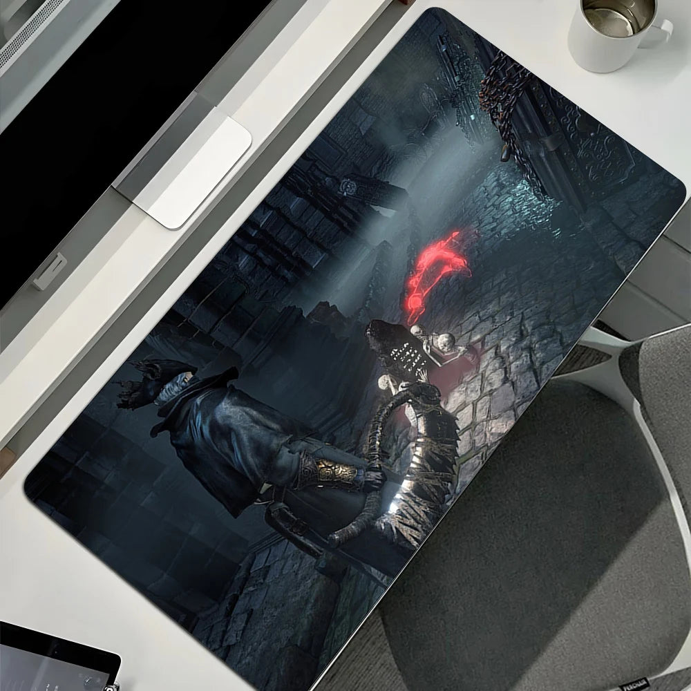 Gamer XL Desktop Decoration Computer Gaming Mouse Pad Game Bloodborne Large Pc Mousepad Office Computer Keyboard Desk Mat Carpet