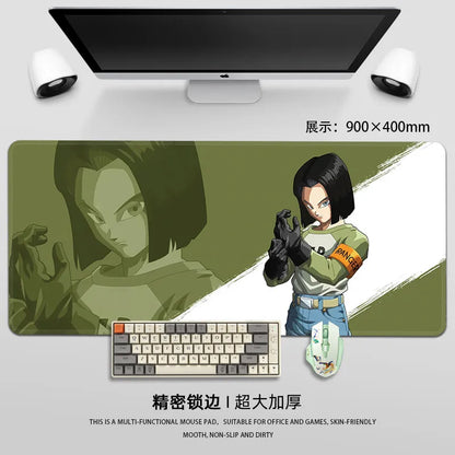 Man Mouse Pad Dragon Ball Mouse Pad Son Goku Printing Pattern Large Gaming Keyboard Desk Mat Super Saiyan Animation Desk Mat