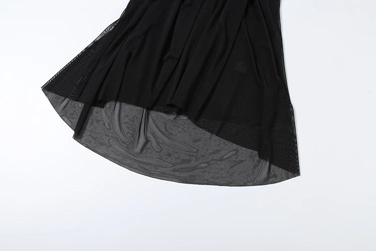 Nibber Prom Party Gown Dress Woman Sexy See Through Luxury Chain Halter Low-Neck Backless Sleeveless Midnight Elegant Vestidos