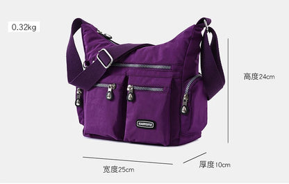 Women's Shoulder bag Nylon Female Travel Handbag Ladies Messenger Bag light CrossBody Bag High-grade Wear-resistant fabric