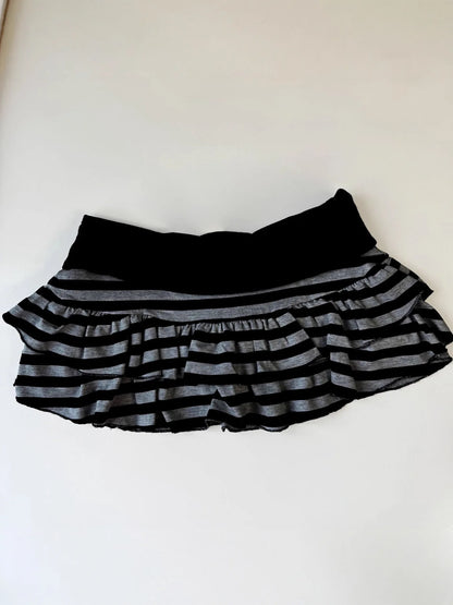 2026 New Women's Y2K Sexy Striped Color Block A-Line Mini Skirt Korean Japanese Streetwear Harajuku Niche Versatile Summer Skirt