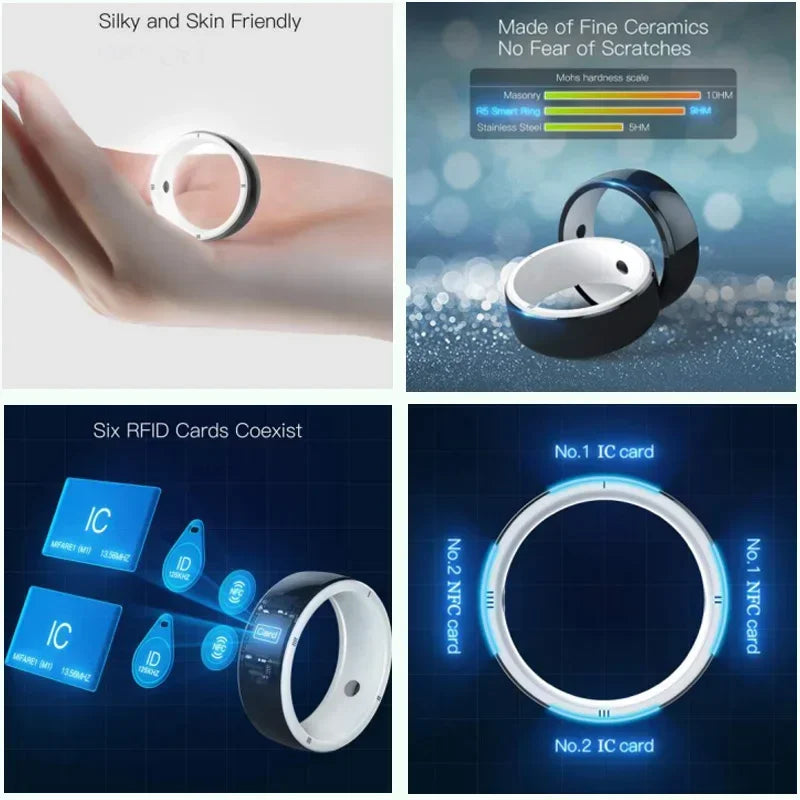 2026 New Jakcom R5 Smart Ring 6 RFID Cards Smart Sharing Smart Wearable Device for GPS ID IC NFC IOS Android WP Mobile Phones