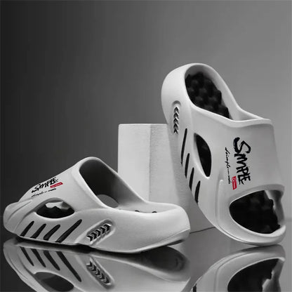 Men's Slippers EVA Non-slip Slides Fashion Casual Slippers Comfortable Men's Slides Sport Sandals Outdoor Hole Shoes Big Size