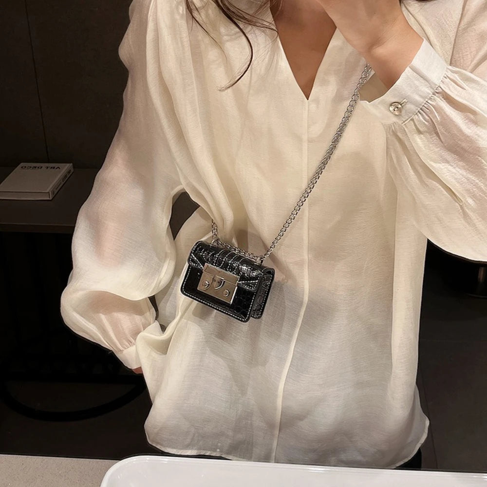 Chain Female Bag Mini Summer Crossbody Bags for Women Fashion Luxury Designer Handbag Women's 2025 Trend Woman Shoulder Purse
