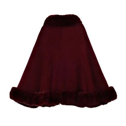 Women Winter Warm Shawl Thicken Coat Cardigan Cape Cloak Outer