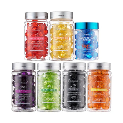 Best-Selling Multi-Vitamin Hair Care Essential Oil with Long-Lasting Fragrance and Smooth Texture Kormesic Hair Serum