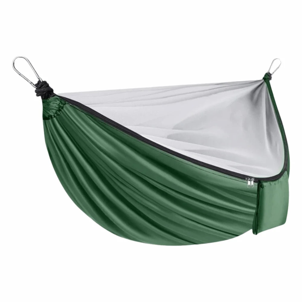 Relaxation Thickened Camping Hammock Anti-Mosquito 270x140cm Hanging Hammocks Anti Rollover Quick Setup Double Hammock Hiking