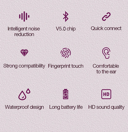 Original Thinkplus Wireless Bluetooth Earphones ANC Noise Reduction Earbuds HD Mic Call Gamer Headsets LED Touch Screen Control