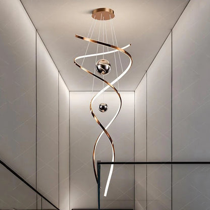 Modern home decor led lights pendant light lamps forstaircase Chandeliers for living room hanging light indoor lighting