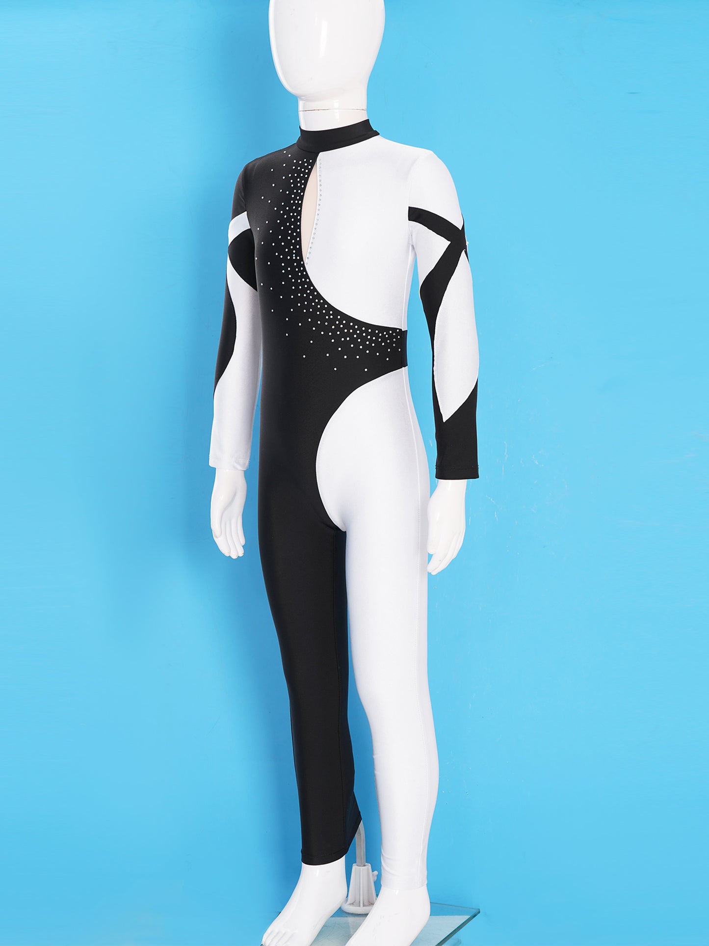Kids Girls Long Sleeve Gymnastics Leotard Bodysuit Teens Gymnastics Jumpsuit for Girl Children Ballet Dance Costume Dancewear