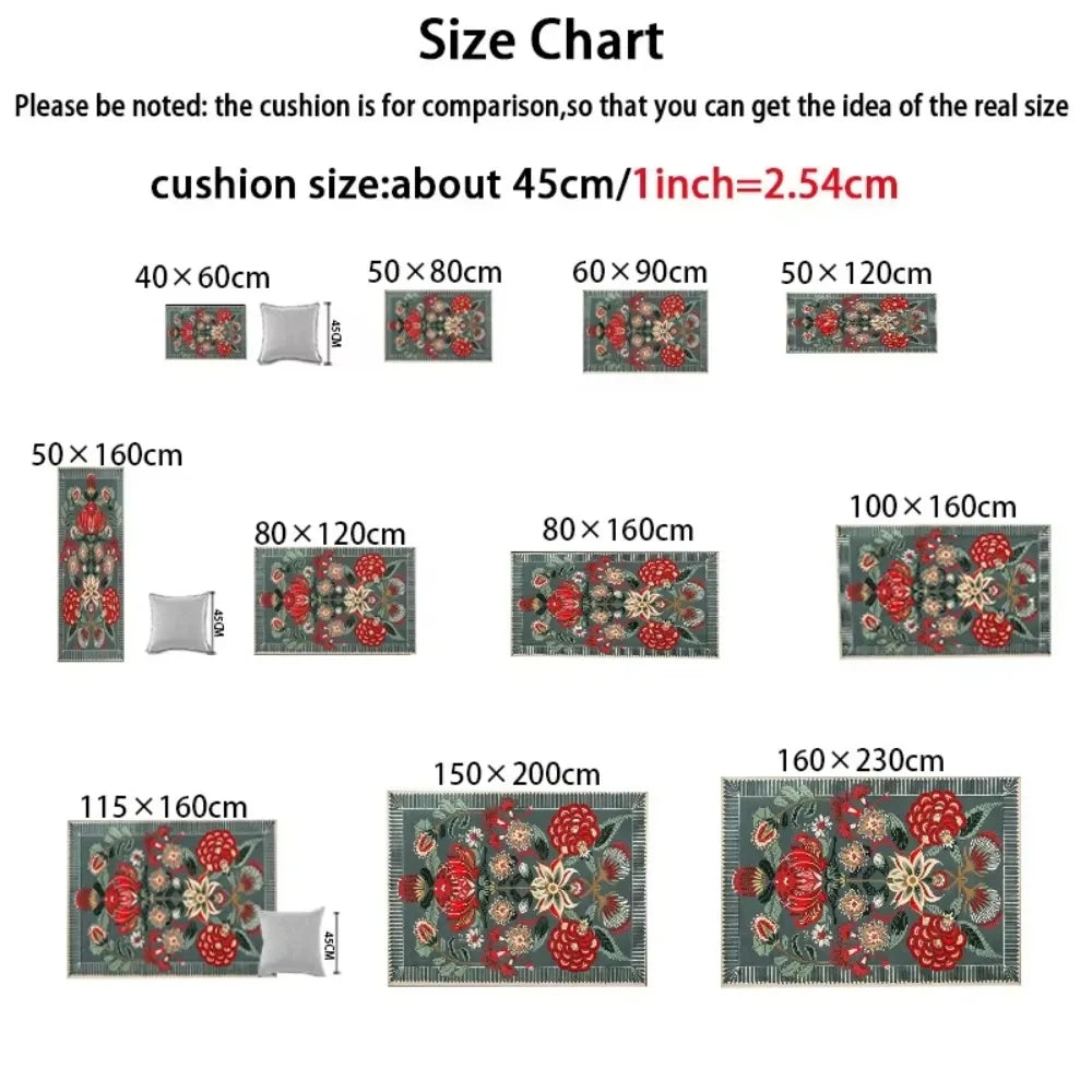 Vikama Cat Long Carpet Funny Fluffy Bedside Rugs Floor Mat Living Room Children's Room Rug Washable Non-Slip Mat Home Decoration