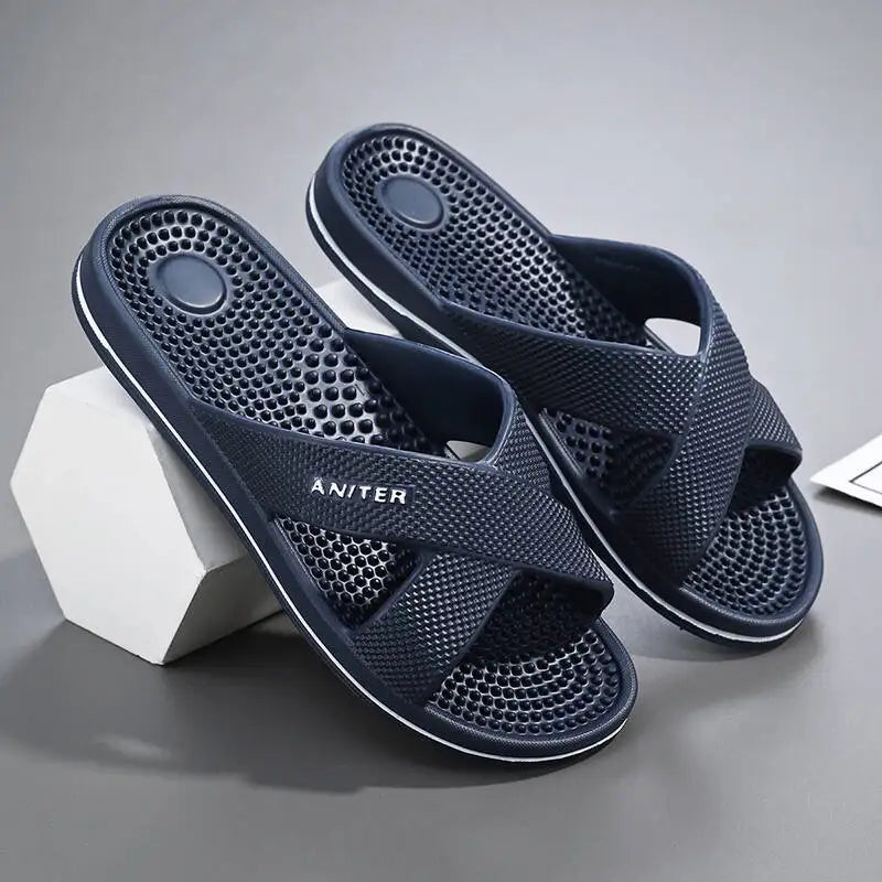 Slippers Men Summer Sandals Women Men Fashion Slippers Beach Sandals Slipper Anti-slip High Quality Casual Bedroom Shoes 39-48