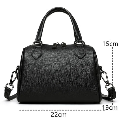100% Genuine Leather Tote Bag Women Bags Designer Cowhide Luxury Handbags Ladies Shoulder Crossbody Bags Commuting Messenger Sac