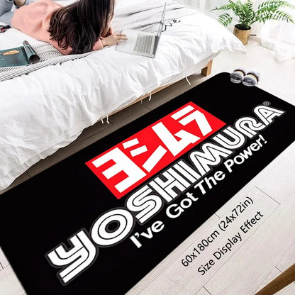 Suzuki Yoshimura Motorsports Carpet Garage Mat Racing Cool Motorcycle Display Electric Vehicle Mats Entrance Doormat Bedroom Rug