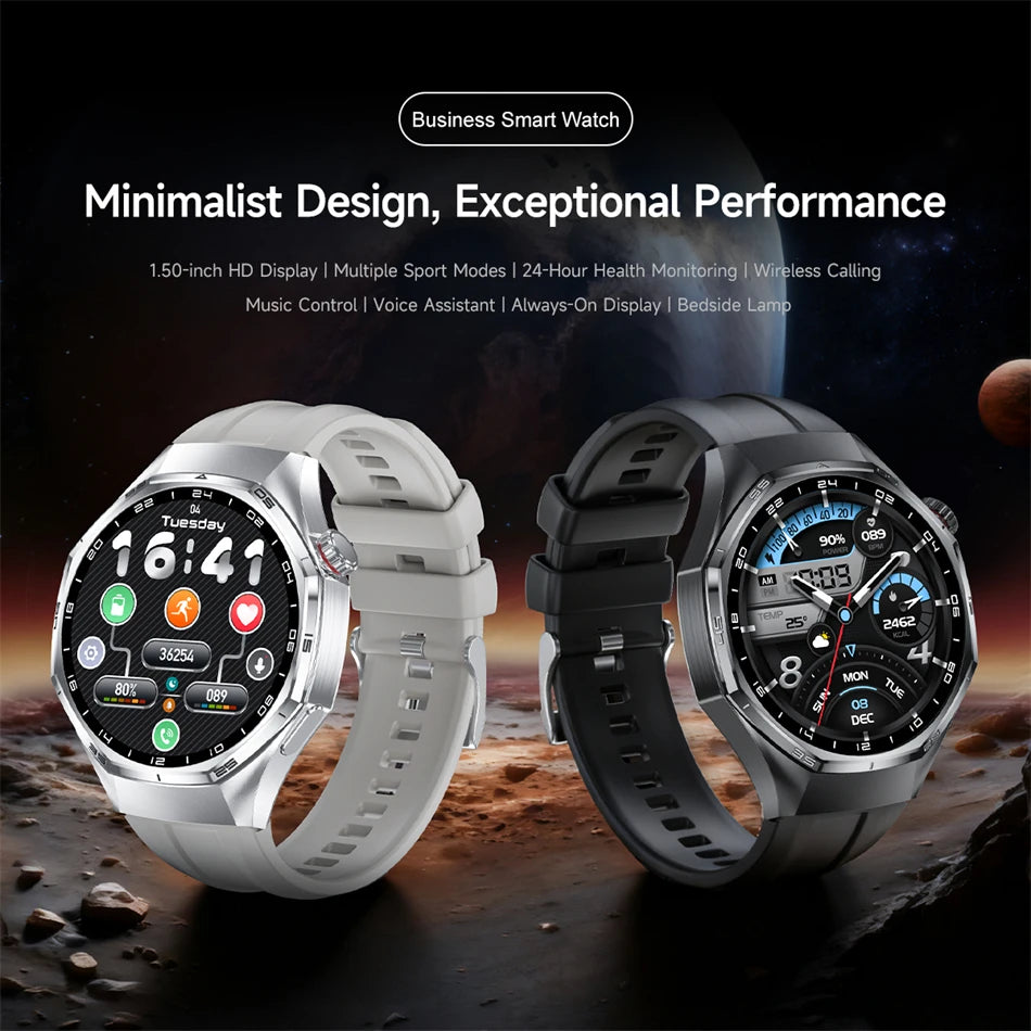 2026 New Global Version Watch 6 Pro GPS Smart Watch Men AMOLED Screen Sports Fitness Track Bluetooth Call Waterproof Smartwatch