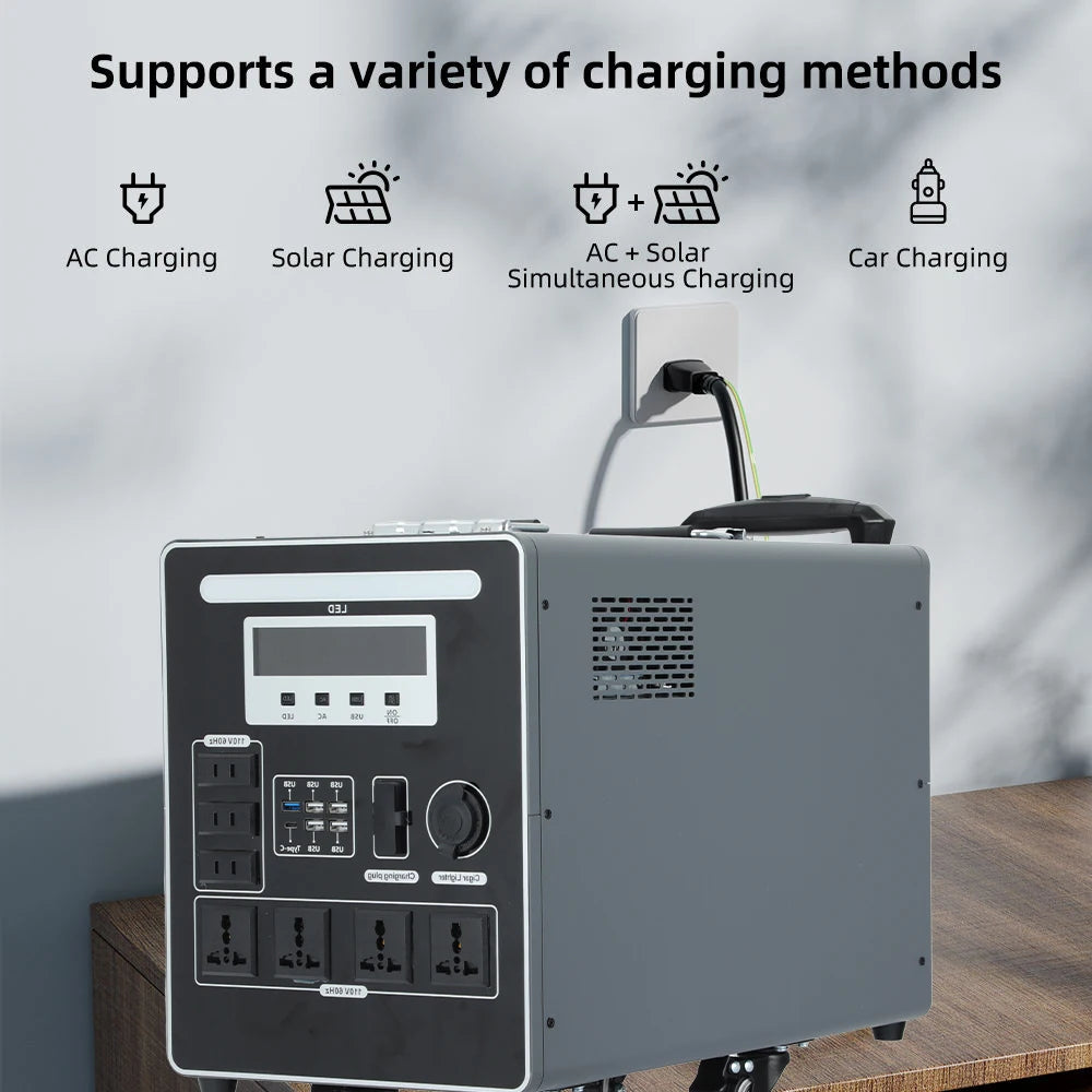 Factory 5kw Camping Tragbare Power Station Lifepo4 Battery Portable Solar Generator Industry Waterproof Powerstation 5000w