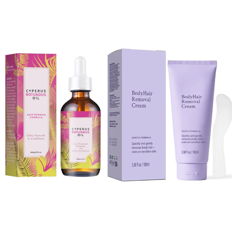 1-20 Pcs Natural Hair Growth Inhibitor Oil - Long-Lasting Reduction with Jojoba & Almond Oil for Smooth, Silky Skin.