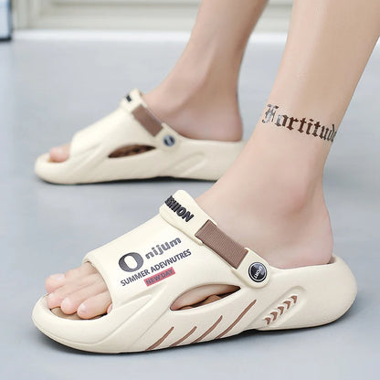 Men Sandals New Summer EVA Soft-soled Platform Slides Slippers Indoor Outdoor Walking Beach Shoes Flip Flops Mens Shoes