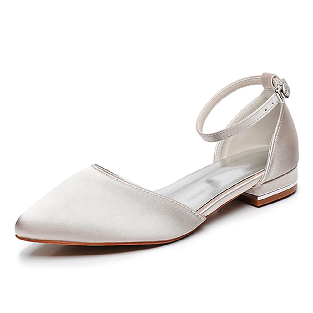 Crystal Queen Women Sandals Ladies Sexy Shoes Female Flats Point Toe Summer Shoes Casual Party Dress Flat