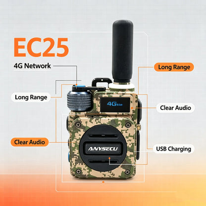 Hot SALE 4G Radio Camo G6 Australia B4 Band EC25-AU Type-C 6800mAh Battery Portable PoC Mini Two Way Radio With Realptt Platform