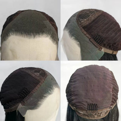 Black Lace Front Wig 13x4 Synthetic Wig Heat Resistant Fiber Wig Glueless Black Wig Pre Plucked with Natural Hairline