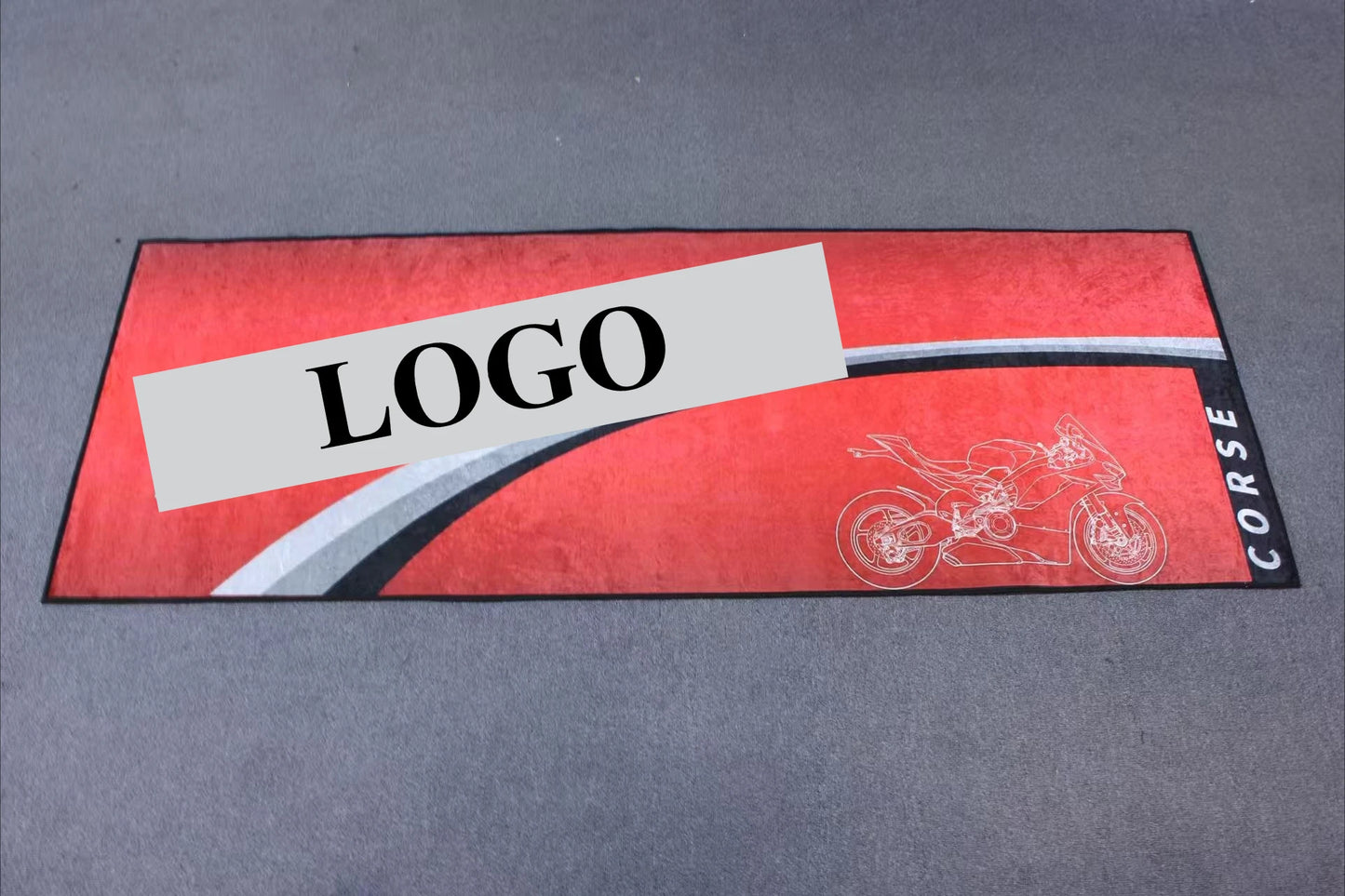 For DUCATI Garage mat motorcycle carpet racing cool motorcycle display motorcycle area carpet anti slip floor decoration carpet