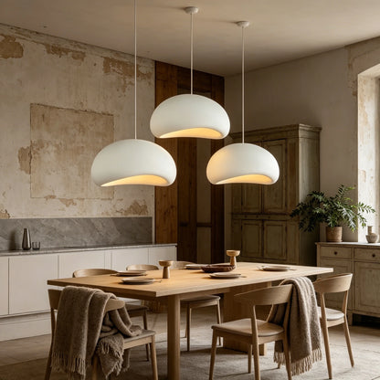 Nordic Wabi Sabi Pendant Lights Modern LED Ceiling Chandelier Lights for Living Room Bedroom Dining Room Home Decor Hanging Lamp