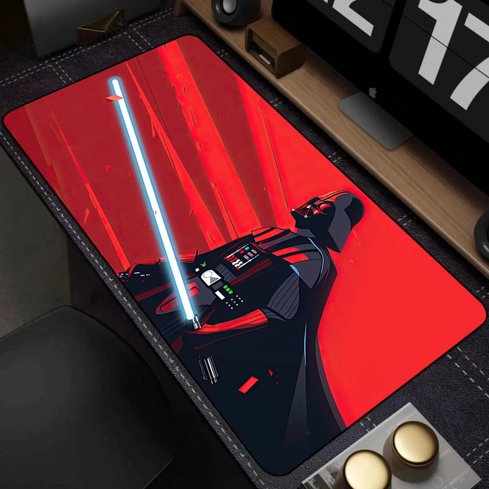 PC Gaming Non-slip Mouse Pad 400x900mm Lock Edge Keyboard Mouse Mat Large Gamer Rubber Antislip Base Desk Mat Star Wars Mousepad