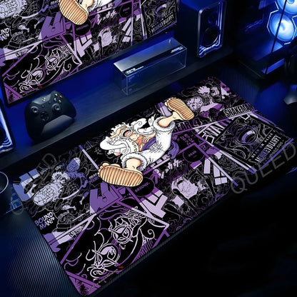 Anime Manga One Piece Mouse Pad Robin Luffy Zoro Sanji Nami Law Mousepad Computer Keyboard Pad Gaming Accessories XXL Desk Mat