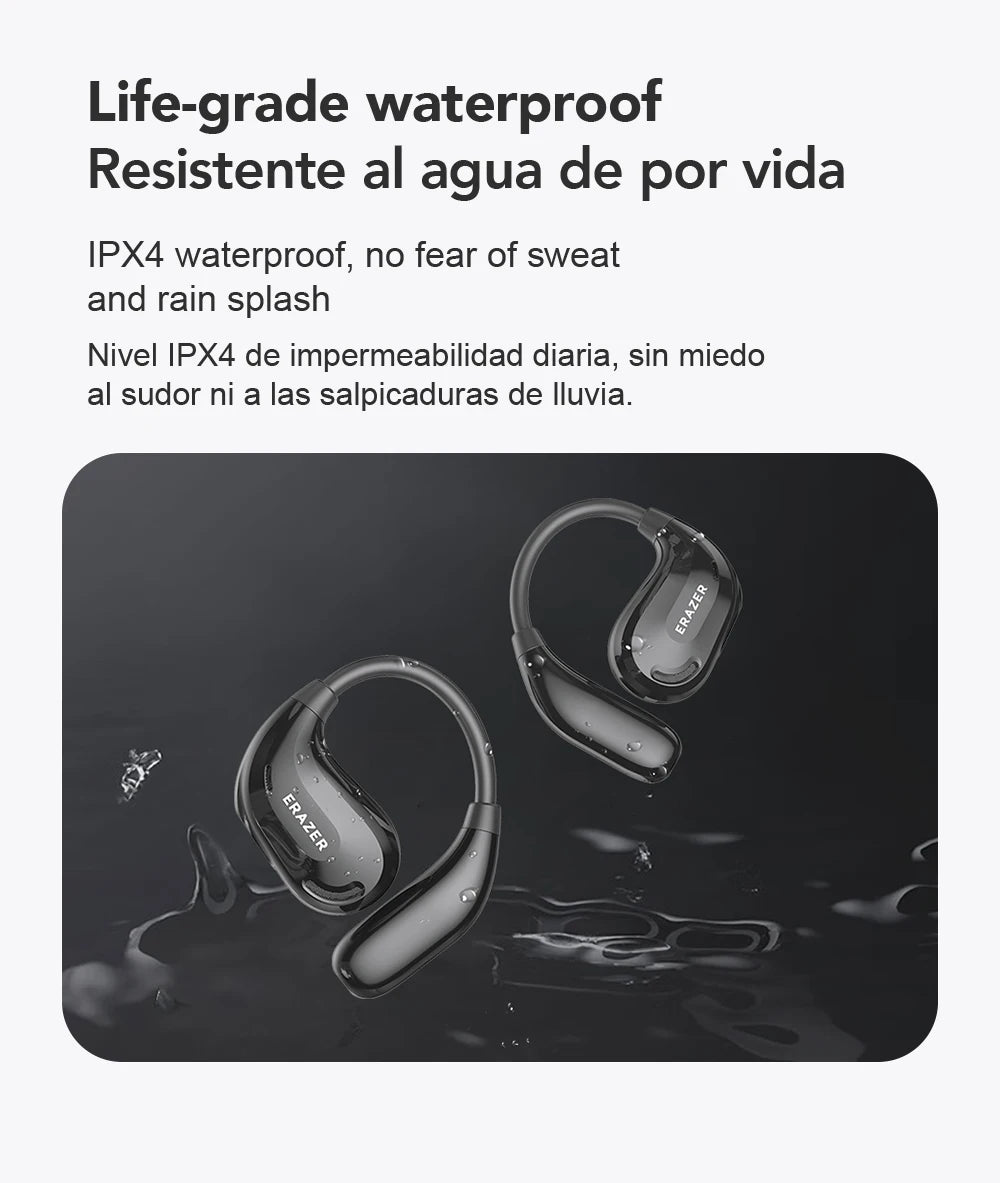 ERAZER XT66PRO Bluetooth Earphones ASMR Headsets DIY APP AI Translator Earbuds Wireless Headphones 13 Hours Long Life Display