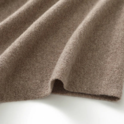 Women 100% Merino Wool Shawl Autumn Winter Turtleneck Pullover Wraps Grace Soft Warm Knitted Sweater Female Clothing Korean Tops