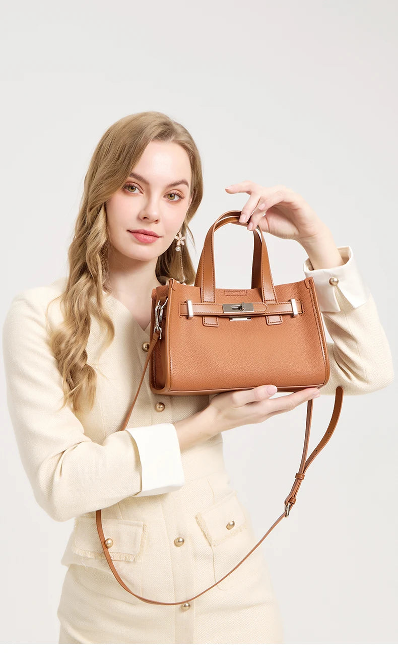 NEW Luxury Quality Genuine Leather Handbags Cowhide Satchel Bag for Women mini bags Fashion Lady Crossbody Messenger Bags
