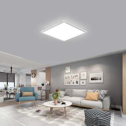Tuya Smart LED Ceiling Lamp Wood Grain App Voice Control Alexa/Google Remote Control Square Ceiling Lights Living Room