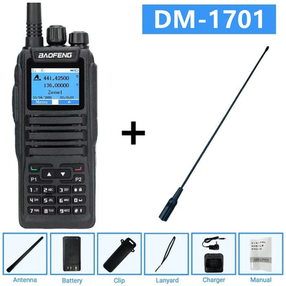 Dmr Digital Two Way Radio Baofeng Dm-1701 Dual Band Vhf/Uhf 3000 Channel Dual Time Slot Ham Radio For Professional Communication