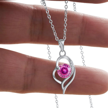 Butterflykiss 925 Sterling Silver Open Heart Pendant Necklace D VVS1 Round Cut Moissanite Love Charm Necklace For Women
