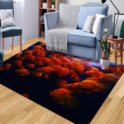 3D Underwater Rug Huge Crack Carpet Huge Crack Rug 3D Looking Carpet Looking Rug Optical Illusion Carpet Optical Illusion Rugs