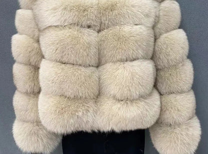 Fox Fur Coat Real Women'S New Fashion Furry And Skin Clothing Natural New In Coats & Jackets