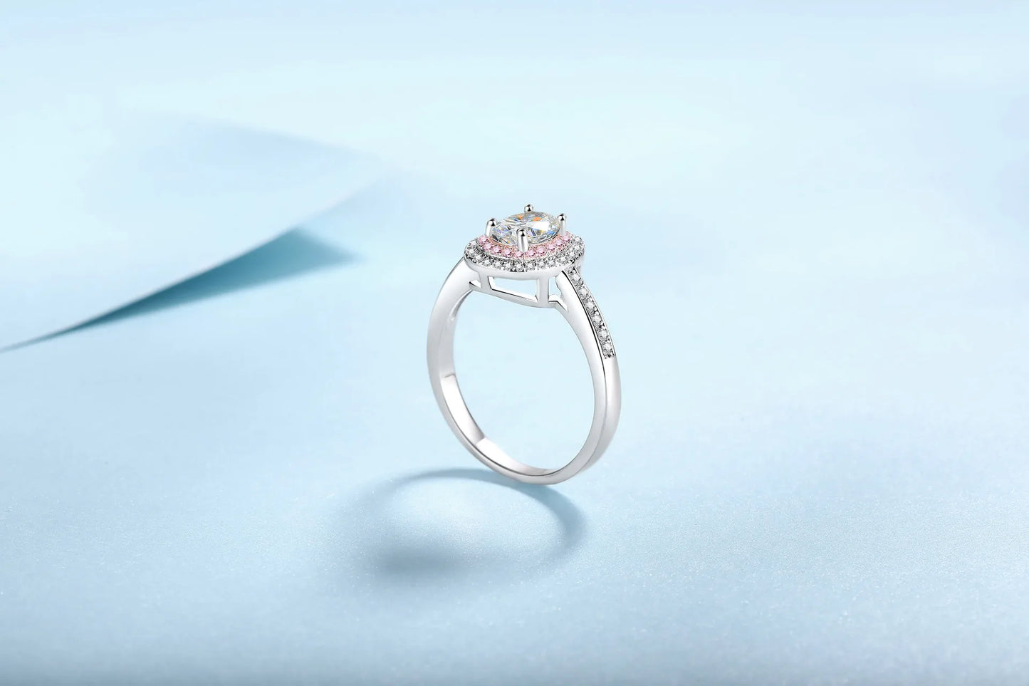 Sweet Girl Oval Ring 1ct Women Moissanite PT950 Platinum - Slimming Oval Cut, Sweet Lovely Charm