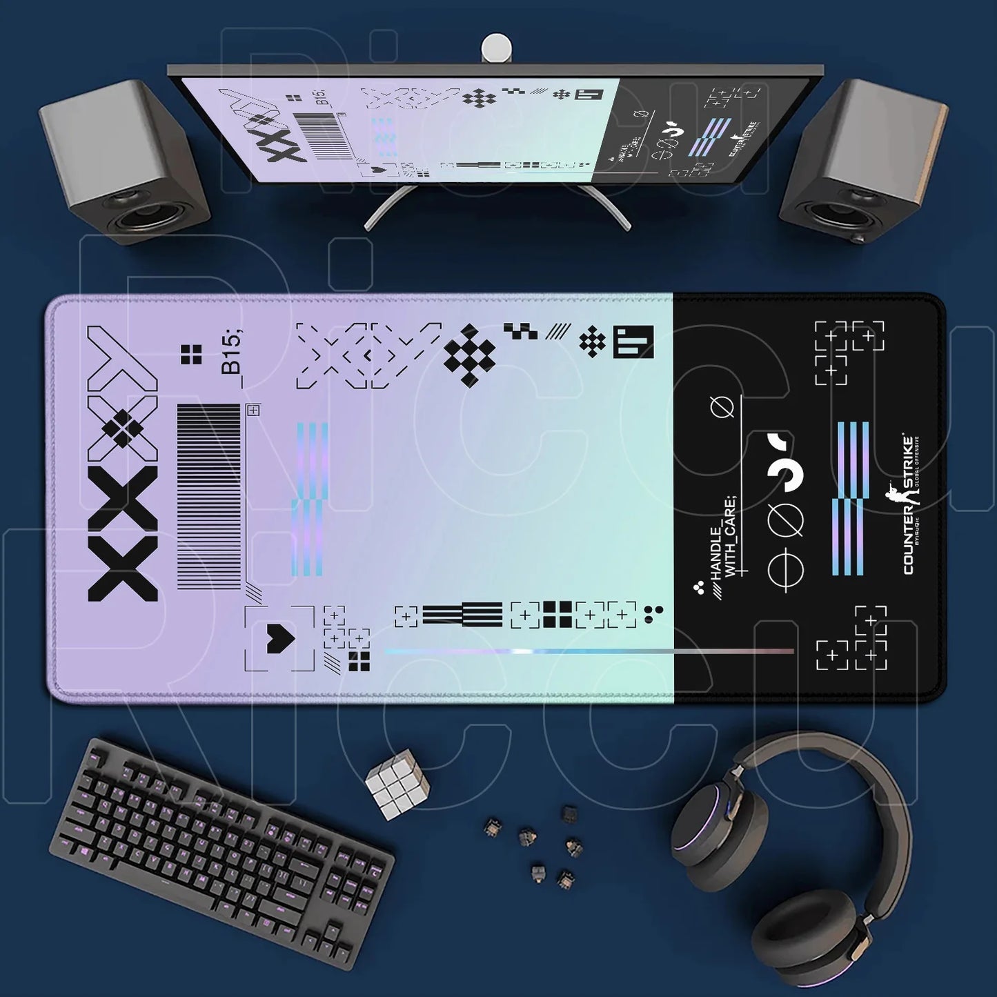 Cartoon Mouse Pad Pink CSGO Print Stream Gamer Mousepad 400x900mm Antislip Keyboard Mouse Mats Rubber Deskmat Gaming Accessories