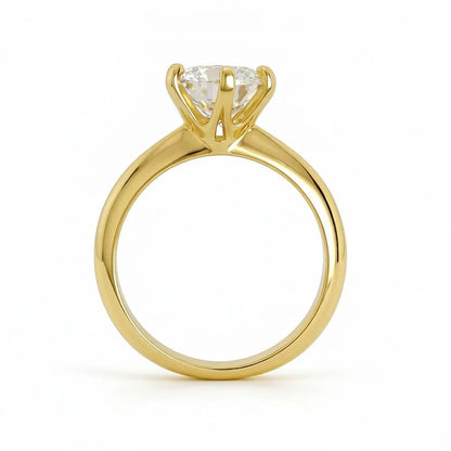 Cbtb Real Moissanite D Color 1-3ct Gold Engagement Rings for Women Luxury Wedding Jewelry Wholesale