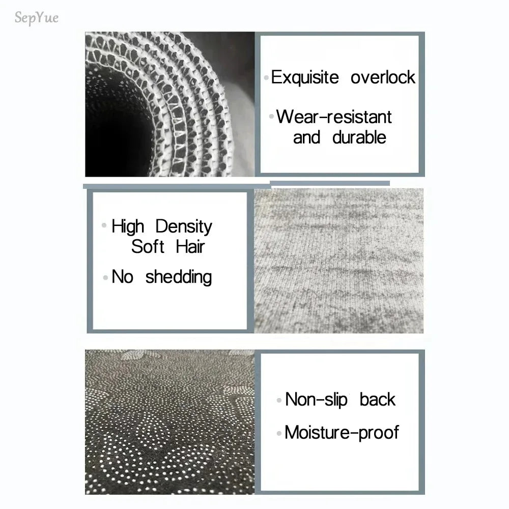 Soft Crystal Plush Round Area Rug with Abstract Wheel Design, Cozy Living Room Floor Mat, Playful Home Decor Circle Carpet