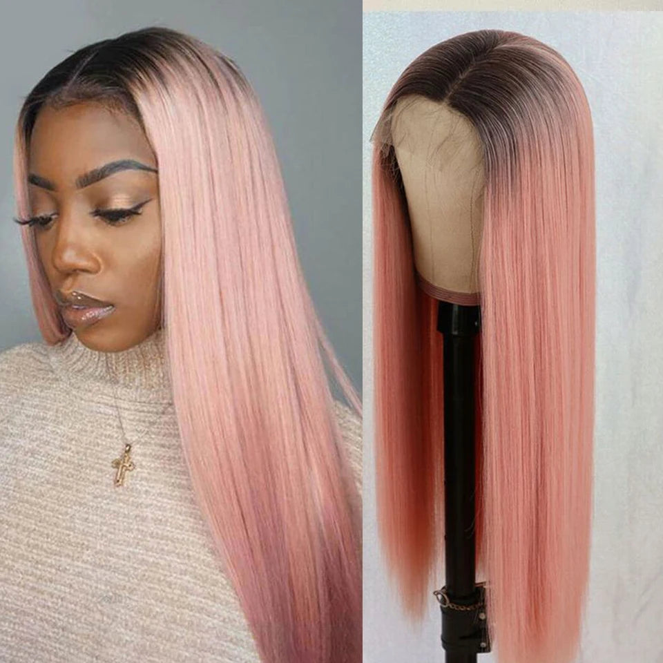 Debut Blonde Straight Lace Front Wigs 13x6x1 Lace Part Human Hair Wig For Women Transparent Lace Highlight Colored Remy Hair