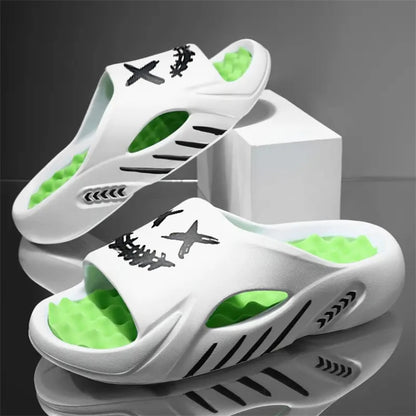 Men's Slippers EVA Non-slip Slides Fashion Home Slippers Comfortable Men's Slides Casual Sandals Outdoor Indoor Shoes Big Size