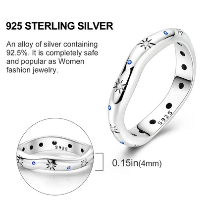925 Sterling Silver Infinite Love Ring Original Luxury Design Zircon Finger Rings For Women High Quality Wedding Jewelry Gift